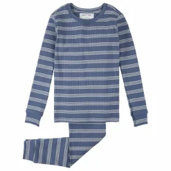 Enfant Petit Lem Nuit, Sous-Vêtements|Nuit, Sous-Vêtements|Pyjama Côtelé Rayé Modal et Coton Bio |