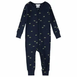 New Petit Lem Pyjama Côtelé Sauterelles Coton Bio | Bleu marine