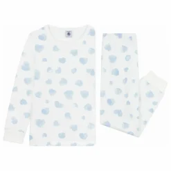 Enfant Petit Bateau Nuit, Sous-Vêtements|Pyjama Cœurs Peints Coton Bio |