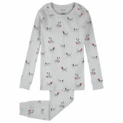 Petit Lem Pyjama Dalmatiens Coton Bio | Gris Clearance