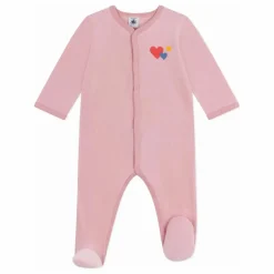 Online Petit Bateau Pyjama Dors Bien 3 Cœurs Coton Bio | Rose
