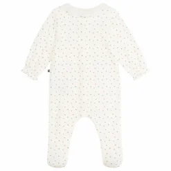 Petit Bateau Pyjamas, Sous-Vêtements|Pyjamas Et Bodies|Pyjama Dors Bien Collerette Cœurs Coton Bio |