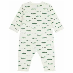 Discount Petit Bateau Pyjama Dors Bien Crocodiles Coton Bio | Ecru