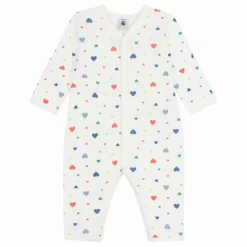 Petit Bateau Pyjamas, Sous-Vêtements|Pyjamas Et Bodies|Pyjama Dors Bien Cœurs Coton Bio |