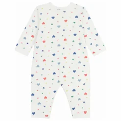 Petit Bateau Pyjamas, Sous-Vêtements|Pyjamas Et Bodies|Pyjama Dors Bien Cœurs Coton Bio |