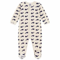 Petit Bateau Pyjamas, Sous-Vêtements|Pyjamas Et Bodies|Pyjama Dors Bien Velours Baleine |