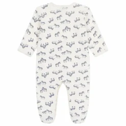 Discount Petit Bateau Pyjama Dors Bien Zèbres Coton Bio | Ecru