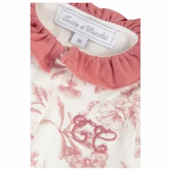 Tartine et Chocolat Pyjama Dors-bien Toile de Jouy | Rose pêche Sale