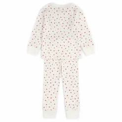 Sale Sleepy Doe Pyjama Etoiles Coton Bio | Blanc