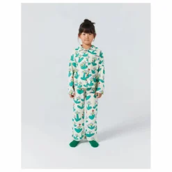Bobo Choses Pyjama Fleuri Coton Bio | Ecru Clearance