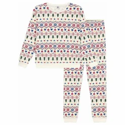 Femme Petit Bateau Nuit|Pyjama Jacquard Coton Bio |