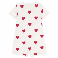 Petit Bateau Pyjamas, Sous-Vêtements|Pyjamas Et Bodies|Pyjama Mildor Cœurs |