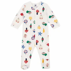 Petit Bateau Pyjama Molleton Boules de Noël |