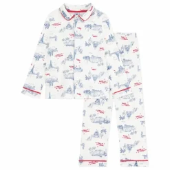 Online Petit Bateau Pyjama Mon Paris Coton Bio | Blanc