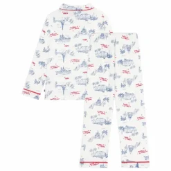 Online Petit Bateau Pyjama Mon Paris Coton Bio | Blanc