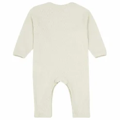 Poudre Organic Pyjama Nid d'Abeille Coton Bio Armoise | Blanc cassé Sale