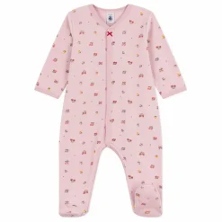 Petit Bateau Pyjama Nœud Dors Bien Fleuri Coton Bio | Rose
