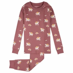 Best Petit Lem Pyjama Pégases Coton Bio | Vieux Rose