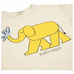 Bobo Choses Pyjama Rayé Eléphant Coton Bio | Bleu