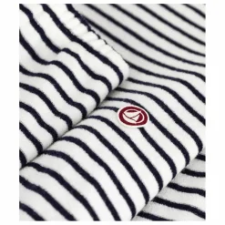 Petit Bateau Pyjama Rayé Eponge | Ecru Discount