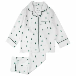 Enfant Petit Lem Pyjama Sapins Popeline Fibres Recyclées |
