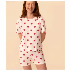 Femme Petit Bateau Nuit|Pyjama Short Cœurs - Collection Femme |