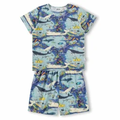 Enfant Molo Pyjama Short Luvis Baleines Coton Bio |