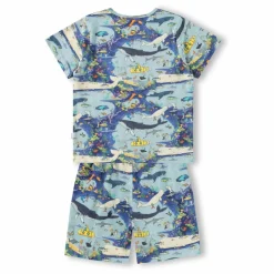 Enfant Molo Pyjama Short Luvis Baleines Coton Bio |