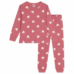 Online Petit Bateau Pyjama Tacourt Coton Bio | Vieux Rose