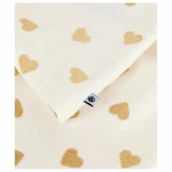 Petit Bateau Pyjama Volants Cœurs Pailletés Coton Bio | Ecru Sale