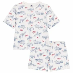 Femme Petit Bateau Pyjashort Broken Coton Bio |