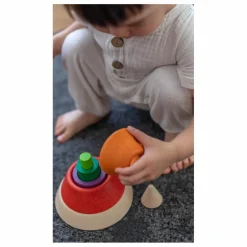 Sale Plan Toys Pyramide à empiler et à encastrer Multicolore