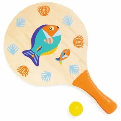 Sale Djeco Raquettes de plage en bois Multicolore