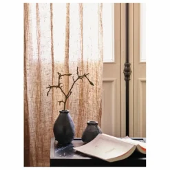 Maison de Vacances Rideaux|Rideaux|Rideau Vice Versa frangé en gaze de Lin lavé |