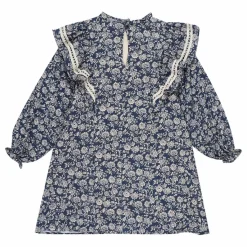 the new society Robe Adelaine Coton Responsable | Bleu marine Discount