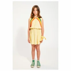 Piupiuchick Robe Ajouré Rayure Eponge Bio | Sable Hot