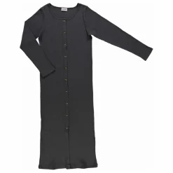 Outlet Poudre Organic Robe Alcathéa Côtelée - Collection Femme | Noir