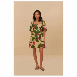 Femme Farm Rio Robes, Combinaisons|Robe Anthurium Leaves Lin |