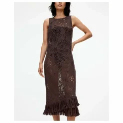 OAS Robe Astrea Ari Crochet | Marron