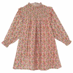 Bonton Robe Babouchka Fleurie | Rose Hot