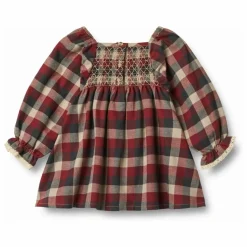 Enfant Wheat Robes, Combinaisons|Robes|Robe Bella Carreaux Coton Bio |