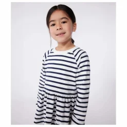 Enfant Petit Bateau Robe Bistelle Jersey Lourd Bio |