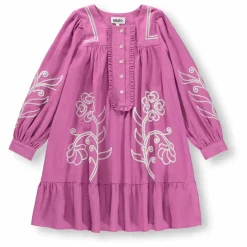 Enfant Molo Robe Boutonnée Crelo Fleurs Coton Bio |