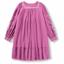 Enfant Molo Robe Boutonnée Crelo Fleurs Coton Bio |