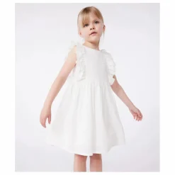 Petit Bateau Robe Brendice Broderie Anglaise Coton Bio | Blanc Sale