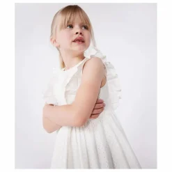 Petit Bateau Robe Brendice Broderie Anglaise Coton Bio | Blanc Sale