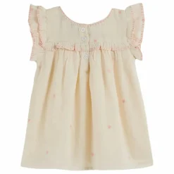 Outlet Emile et Ida Robe Brodée | Crème