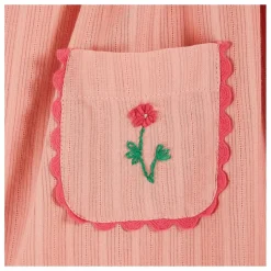 Emile et Ida Robe Brodée | Rose pêche New