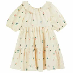 Enfant Emile et Ida Robes, Combinaisons|Robe Brodée Fleurs |