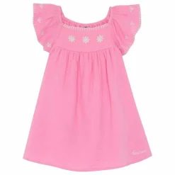 Hot Bonton Robe Brodée Rêve | Rose bonbon